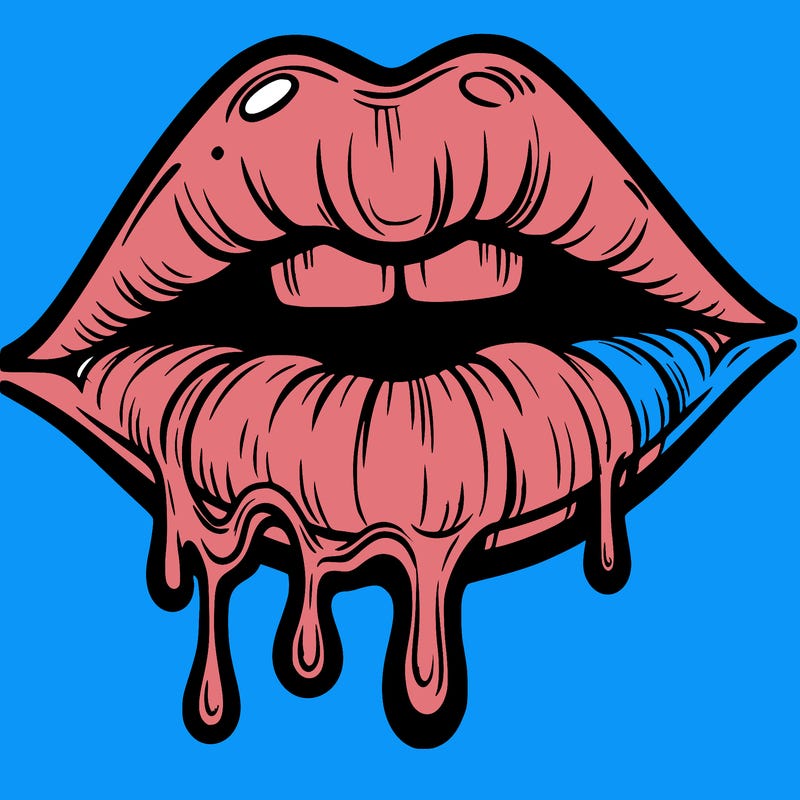 lips that look realistic and drip