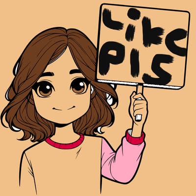 realistic girl holding up a sign