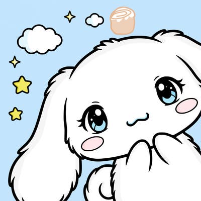 anime cinnamoroll cute fluffy
