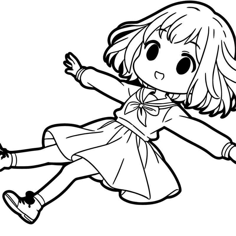 girl floating