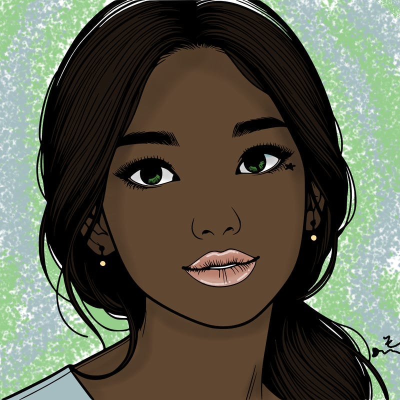 beautiful realistic asian woman