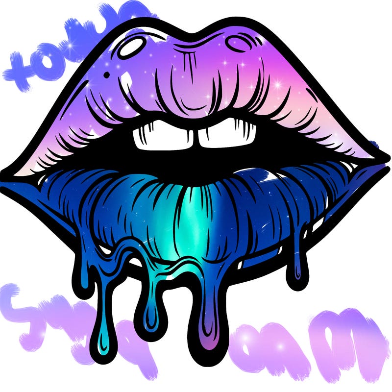 lips that look realistic and drip