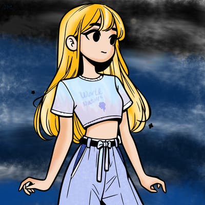 girl in a cute crop top