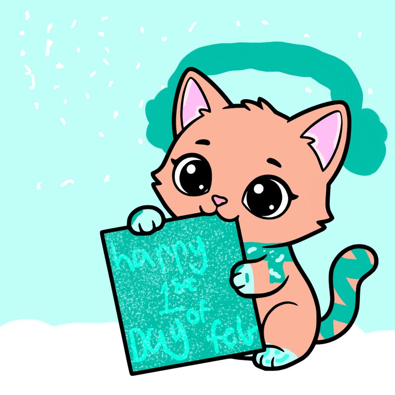 a small cat with a blank sheet of paper in its hand. the cat is sooooooo cute!