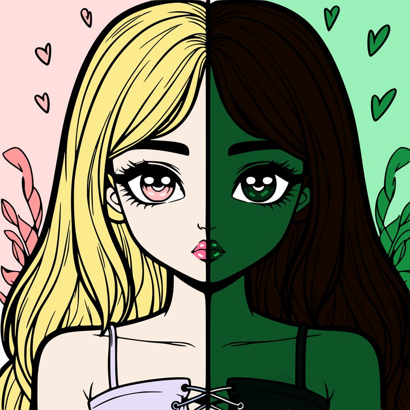 realistic girl split