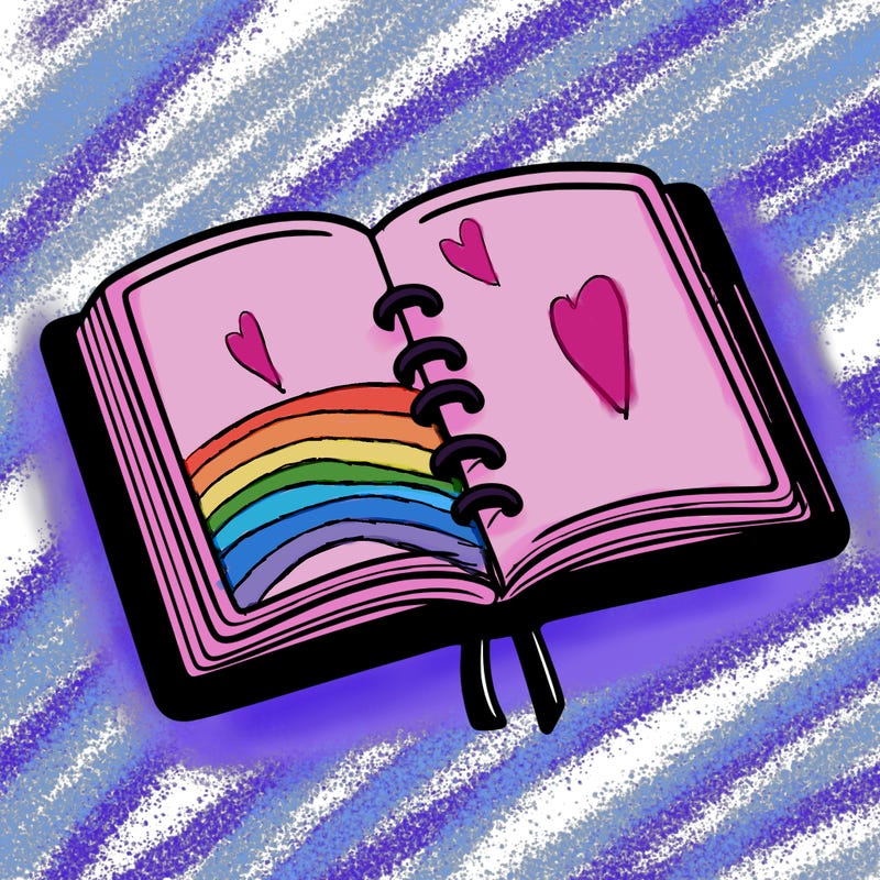 open note book blank