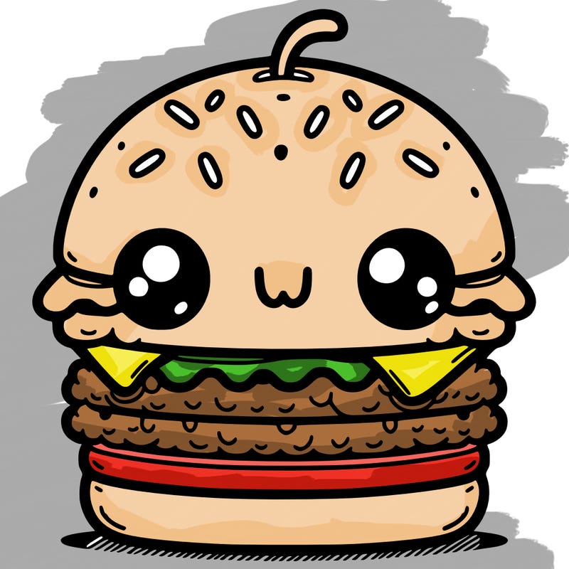 burger cute