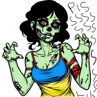 realistic zombie girl