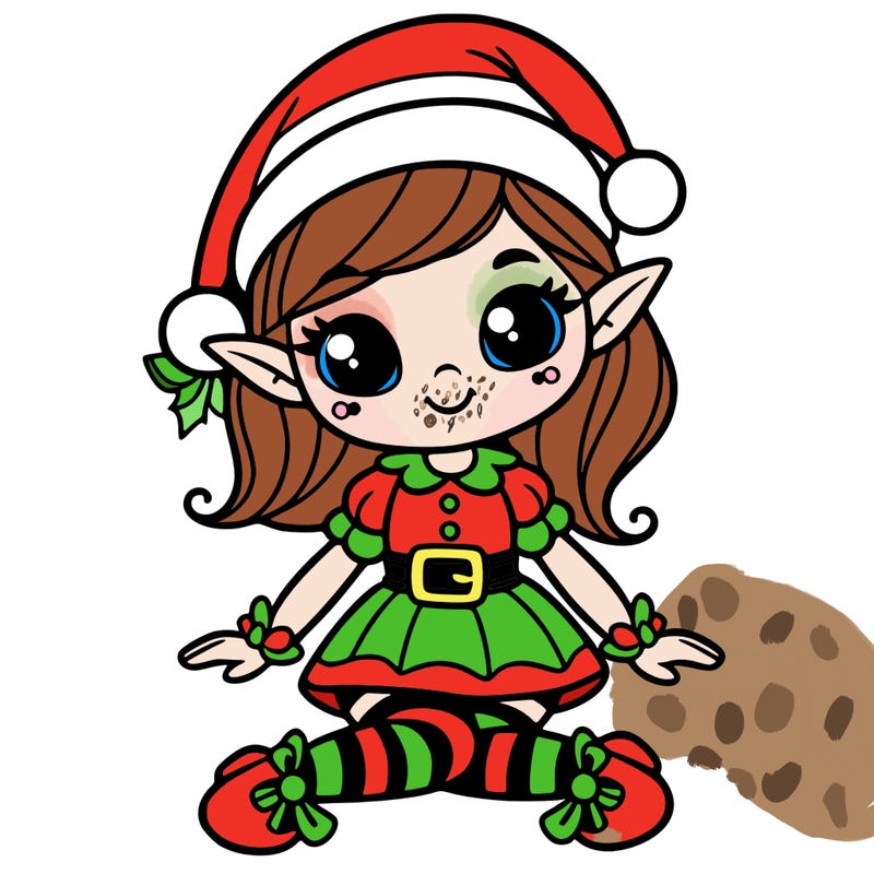 christmas elf girl
