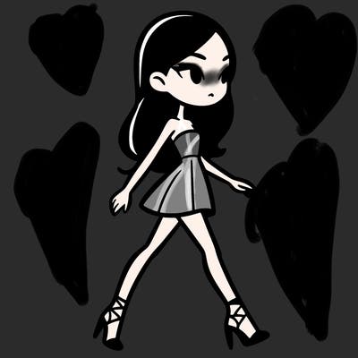 super model on runway