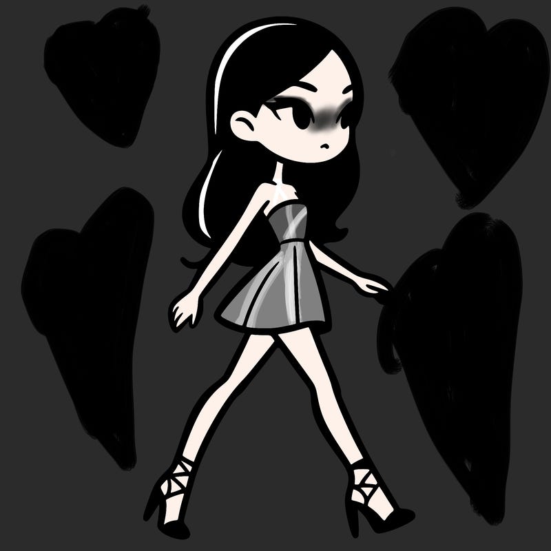 super model on runway