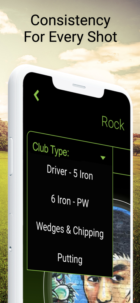Golf Swing Tempo by Golf BPM - Interface of the Golf BPM app showing different golf club options for swing tempo practice