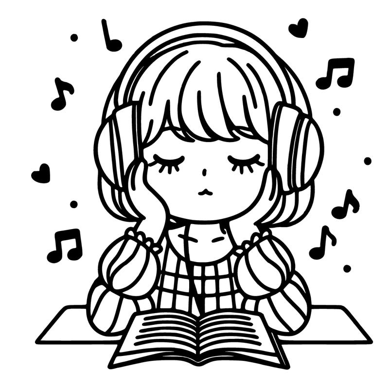 girl listening to music