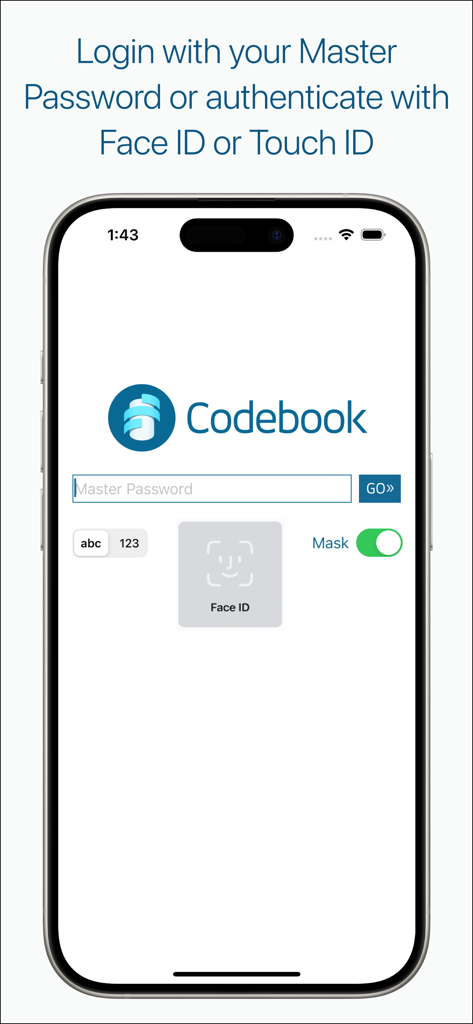 Codebook Password Manager - Productivity App | MWM