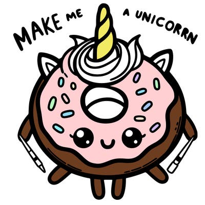 make me a unicorn doughnut
