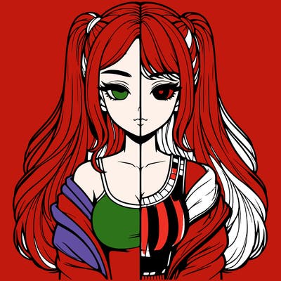 realistic girl split