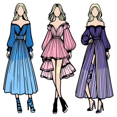 fashion models dresses