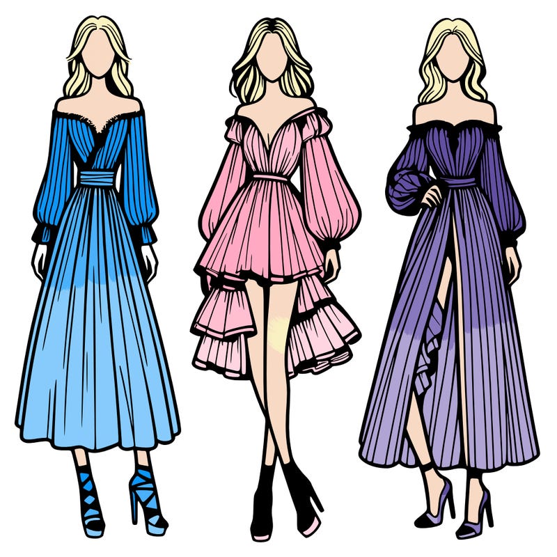 fashion models dresses