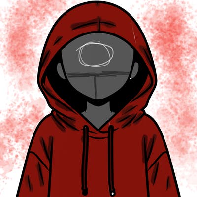 faceless girl in hoodie