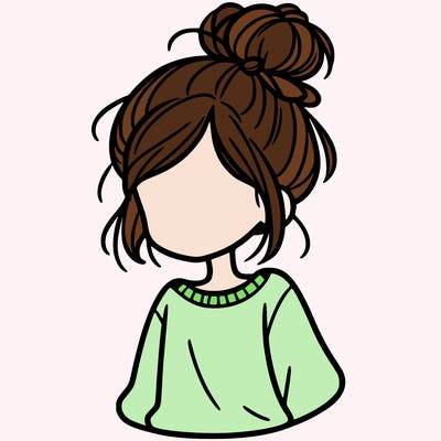 girl with messy bun with is a sweatshirt