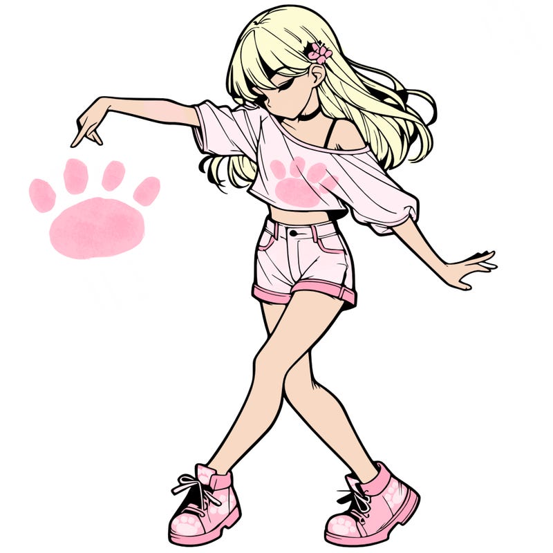 realistic girl danceing