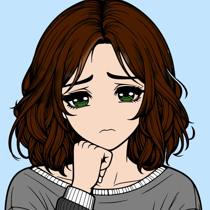 realistic girl that is depressed