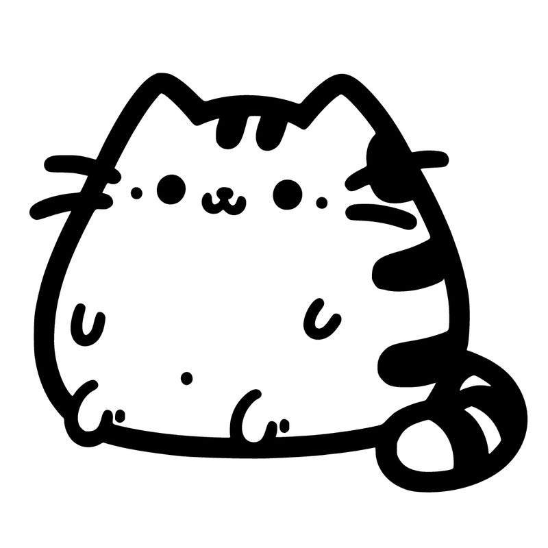 cute chubby pusheen cat