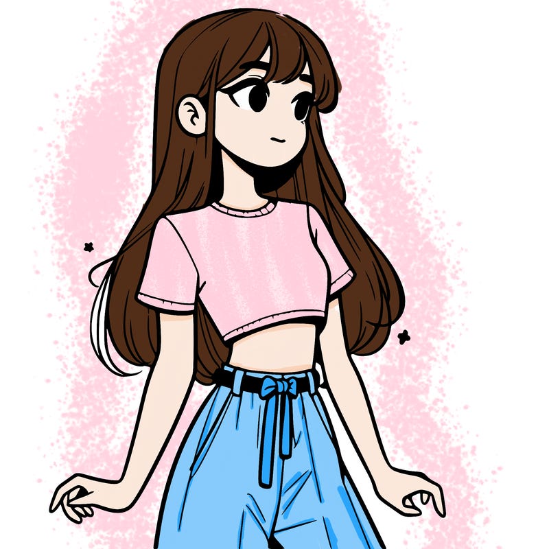 girl in a cute crop top