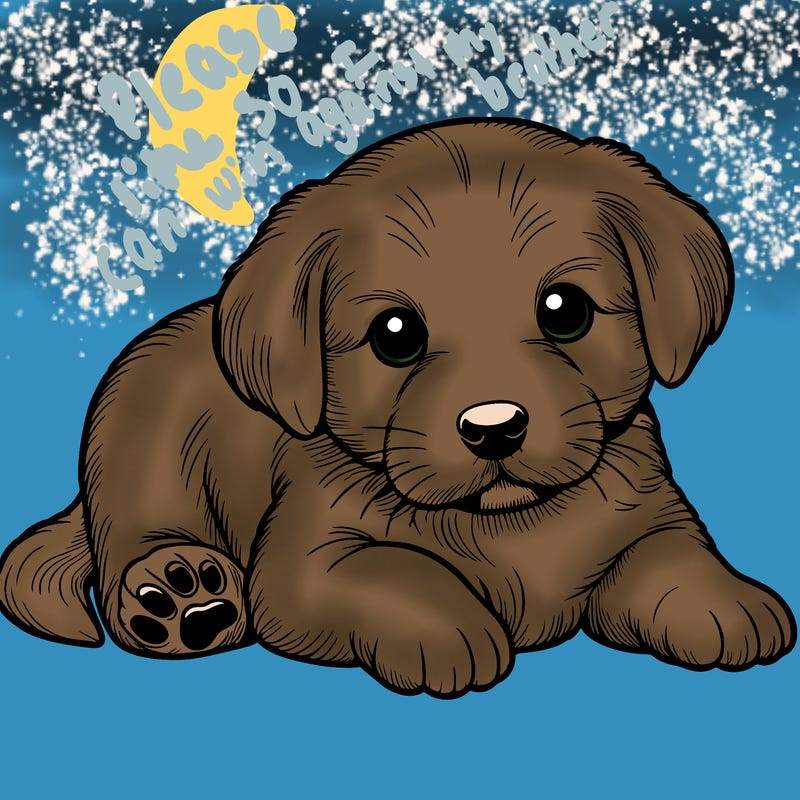 a cute realistic puppy