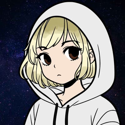 girl with short hair in hoodie