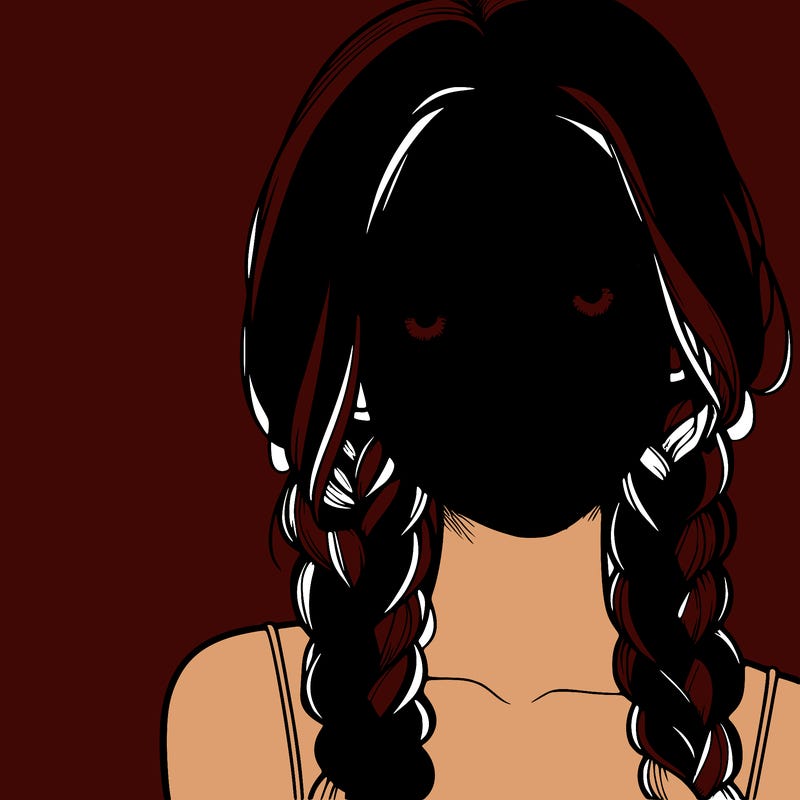 realistic girl with braids