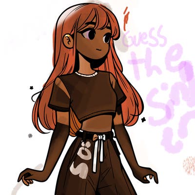 girl in a cute crop top