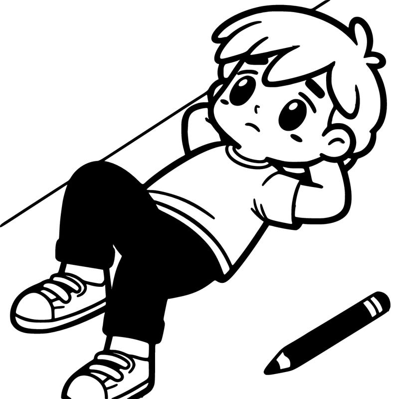 boy lying on the floor