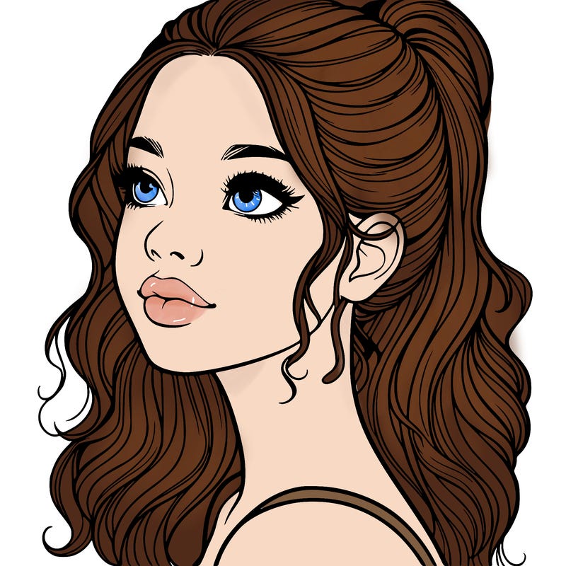 beautiful realistic girl