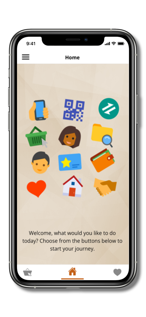 Genius Rewards Scheme - Genius Rewards Scheme app home screen showing a grid of various service icons for loyalty and ordering
