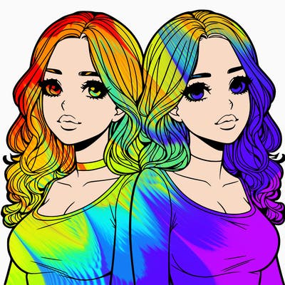 realistic twin sisters