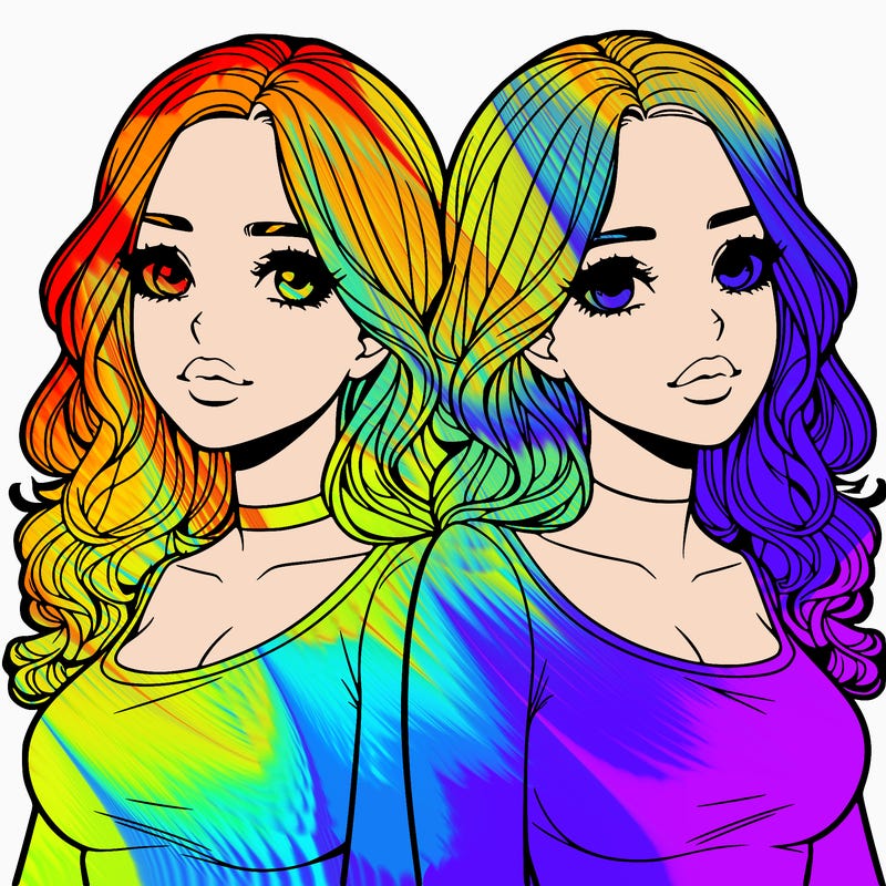 realistic twin sisters