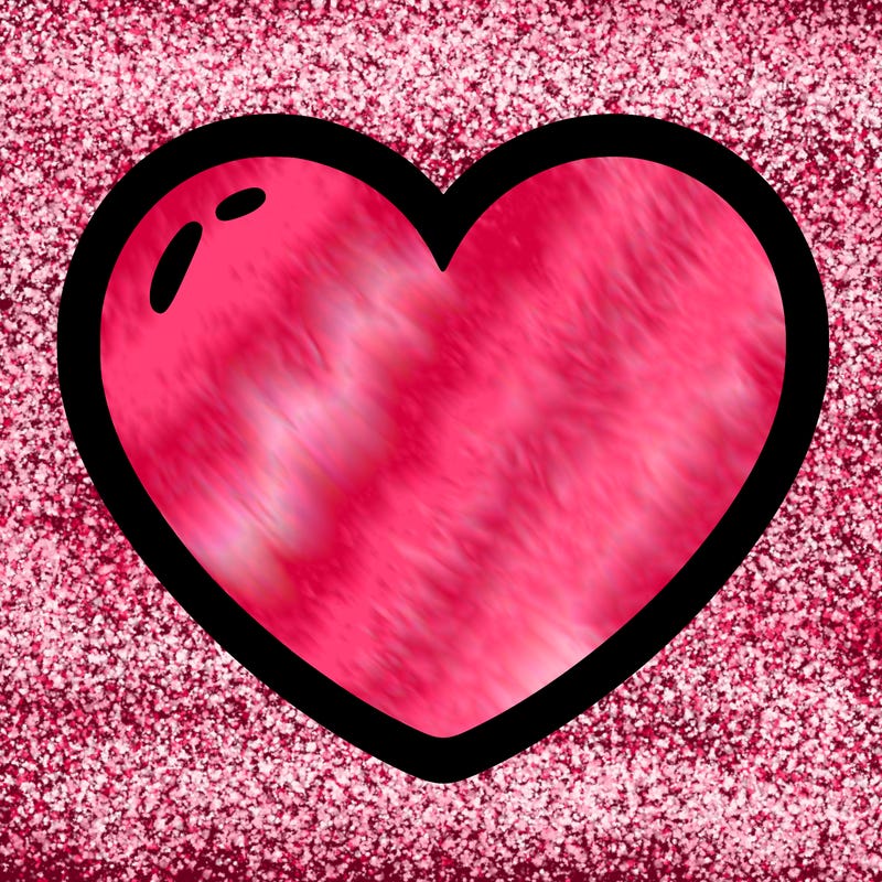 a blank heart