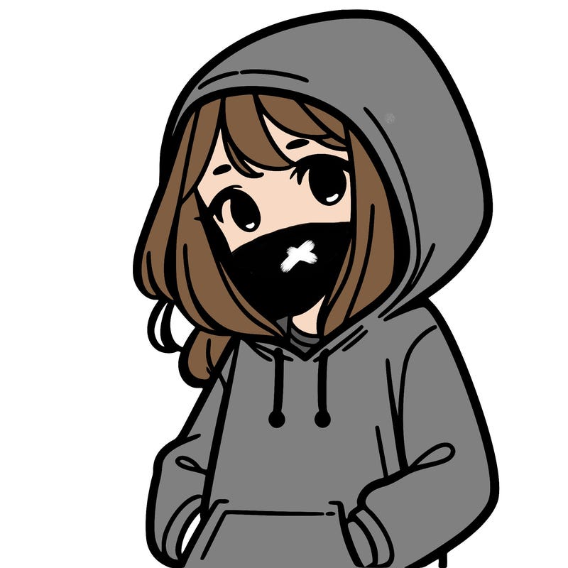 girl with hoodie