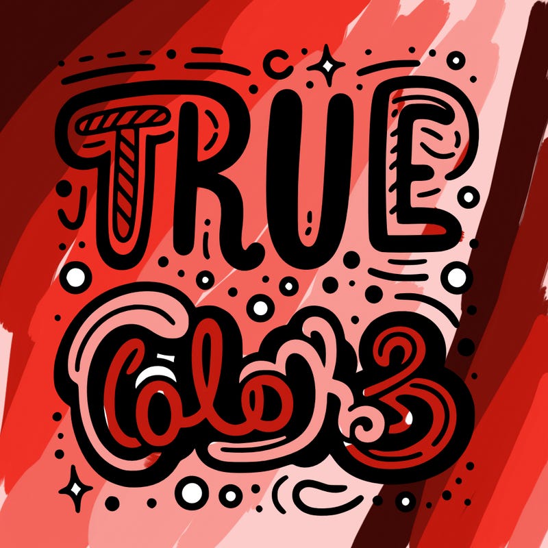 "true colors" written