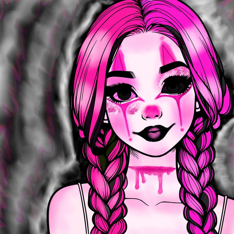 realistic girl with braids