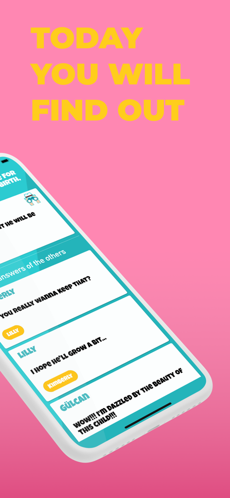 Tricksterアプリのインターフェース。グループゲームセッションでの面白いプレイヤーの回答を表示。