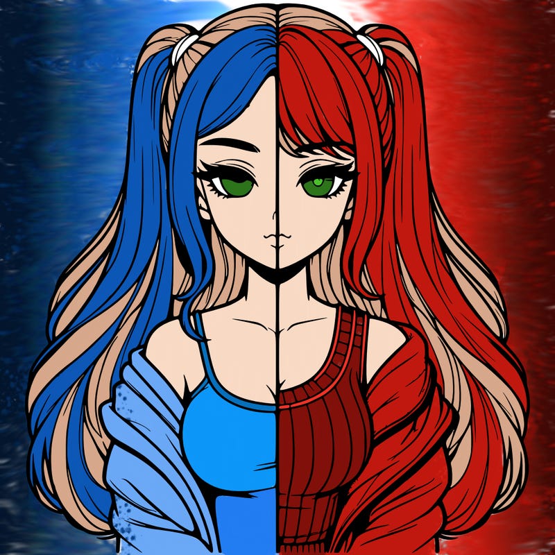 realistic girl split