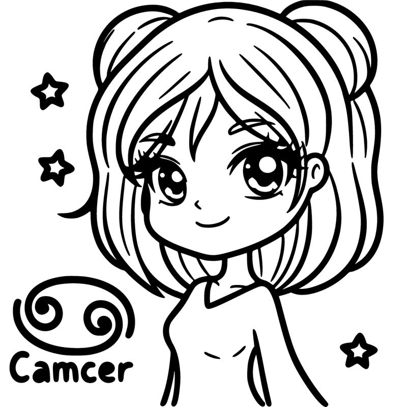 a girl with the cancer zodiac sign