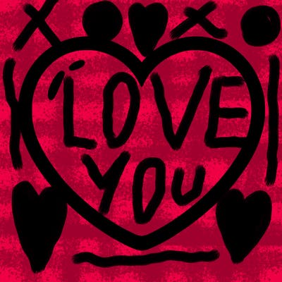 a blank heart