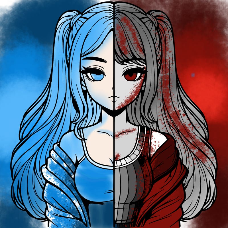 realistic girl split