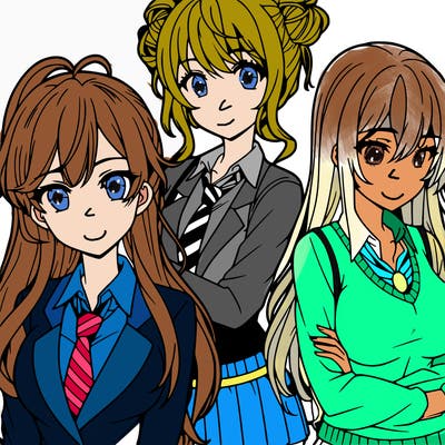 anime girls teenagers