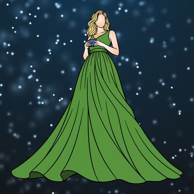 girl in a full body dresss