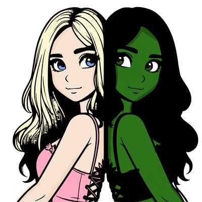 a realistic girl split