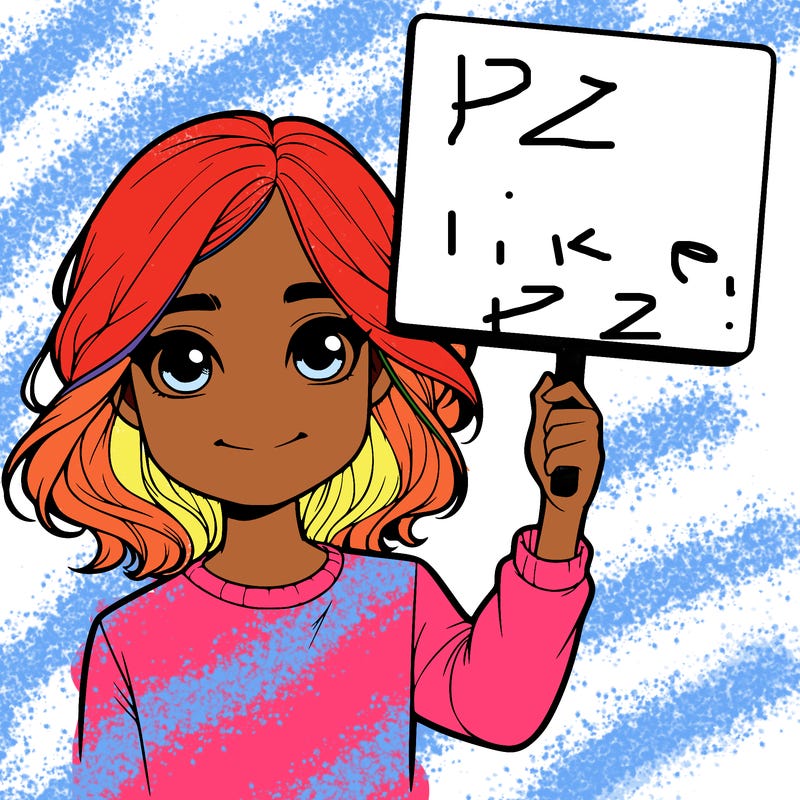 realistic girl holding up a sign